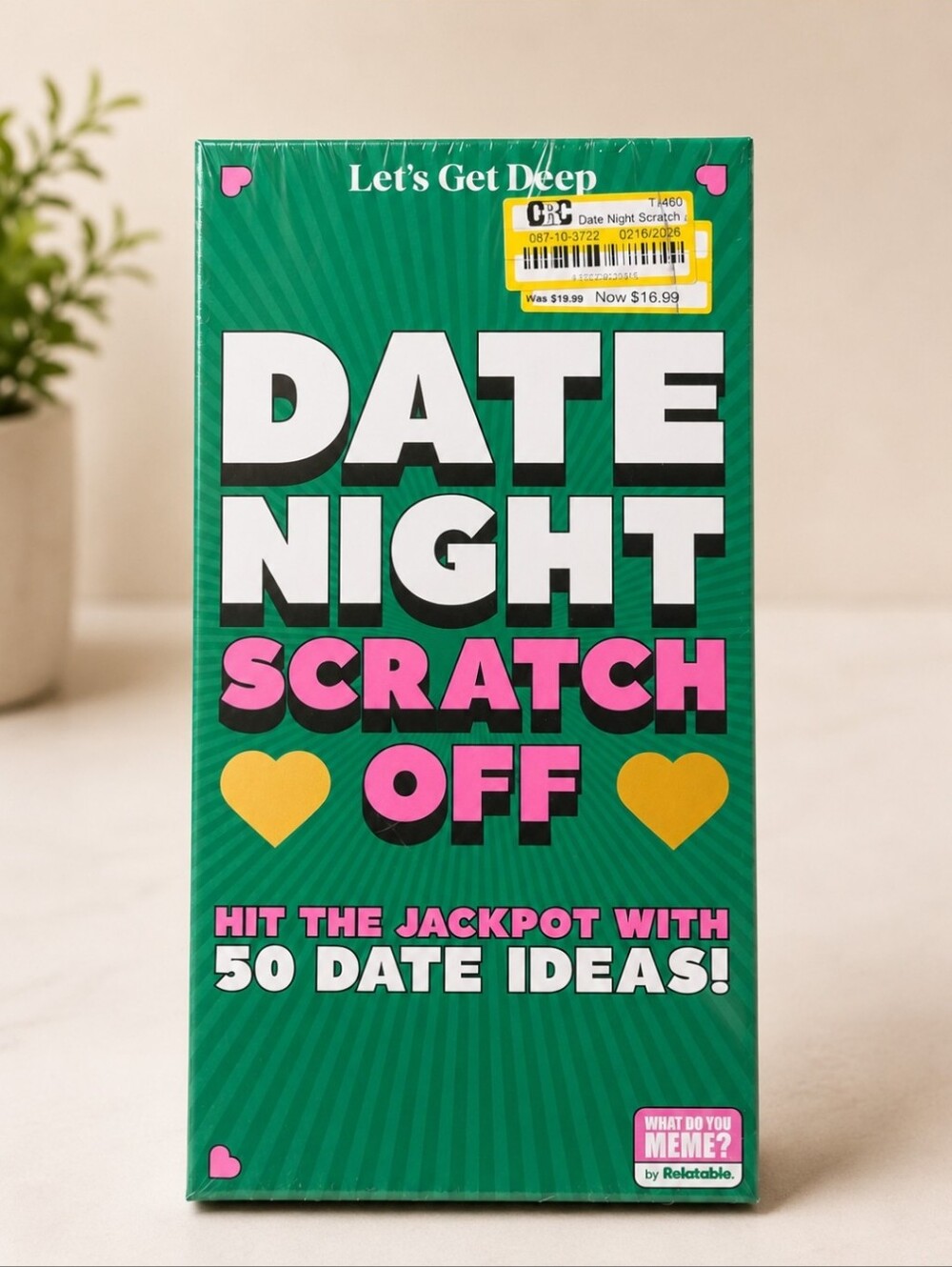 Let’s Get Deep Date Night Scratch Off Game 50 Ideas NEW Sealed Couples Gift
